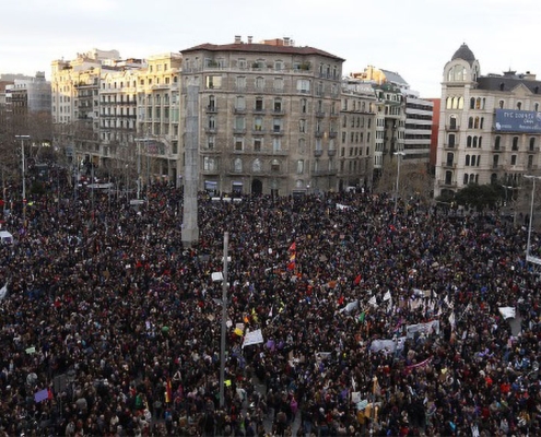 Manifestacio feminista 8M Bertran